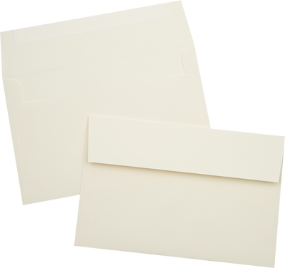 Natural Linen 32lb A9 Invitation Envelopes (5 3/4 x 8 3/4) with Peel & Seal