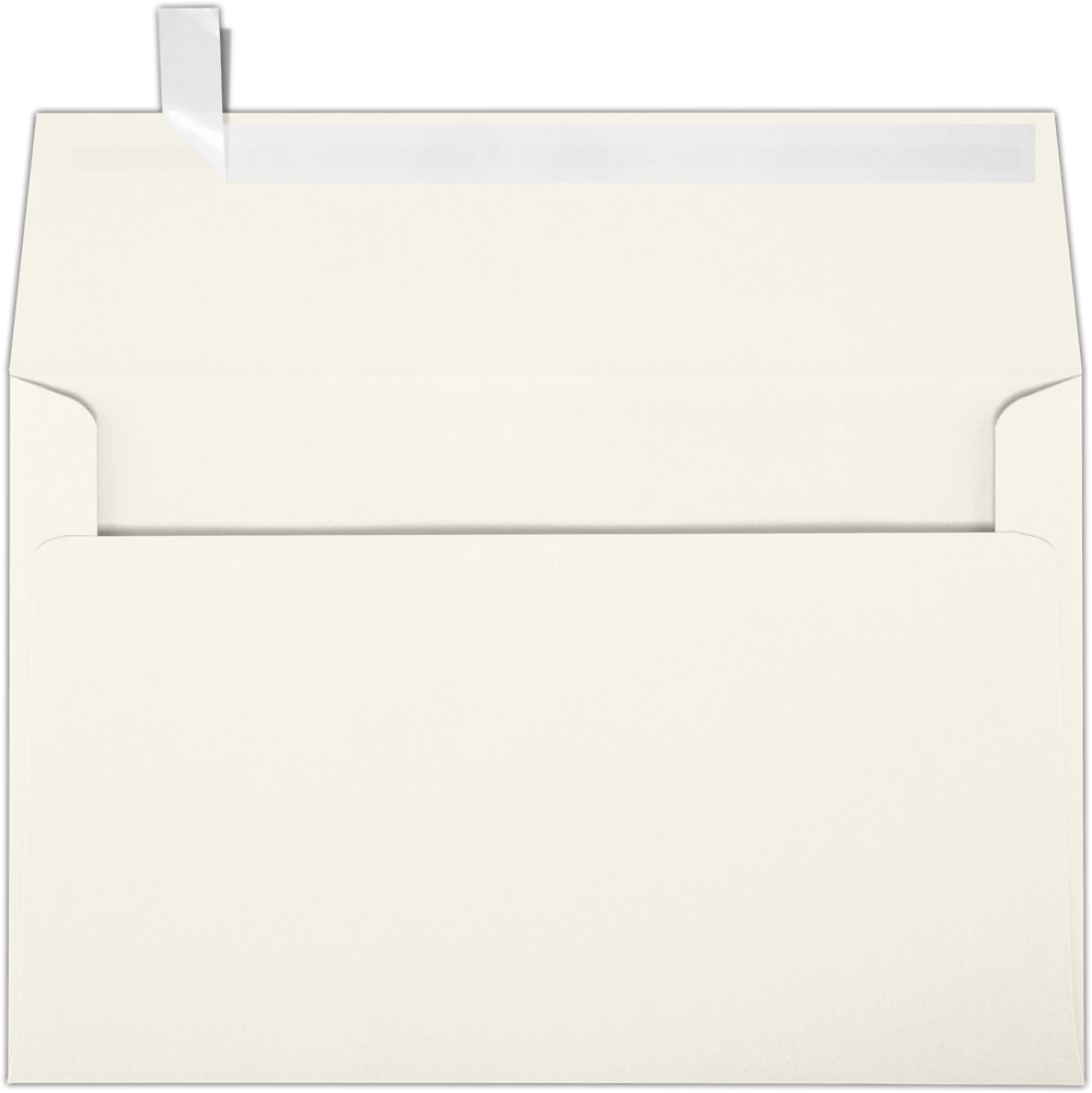 Natural Recycled 32lb A9 Invitation Envelopes (5 3/4 x 8 3/4) with Peel & Seal