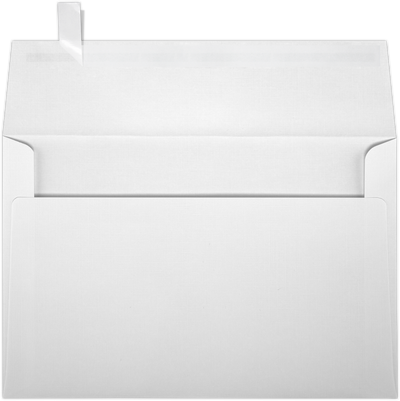 White Linen 32lb A9 Invitation Envelopes (5 3/4 x 8 3/4) with Peel & Seal