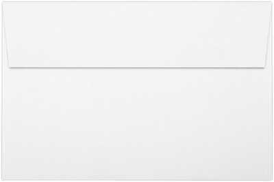 White Recycled 32lb A9 Invitation Envelopes (5 3/4 x 8 3/4) with Peel & Seal
