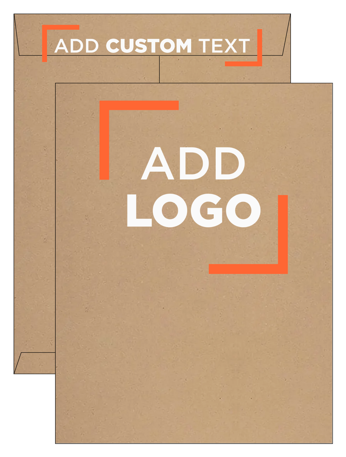 Grocery Bag 28lb 10 x 13 Open End Envelopes with Peel & Seal