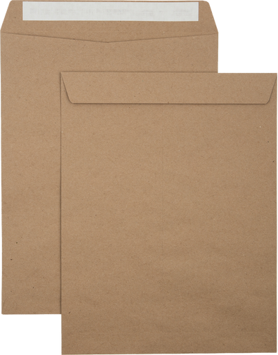 Grocery Bag 28lb 10 x 13 Open End Envelopes with Peel & Seal