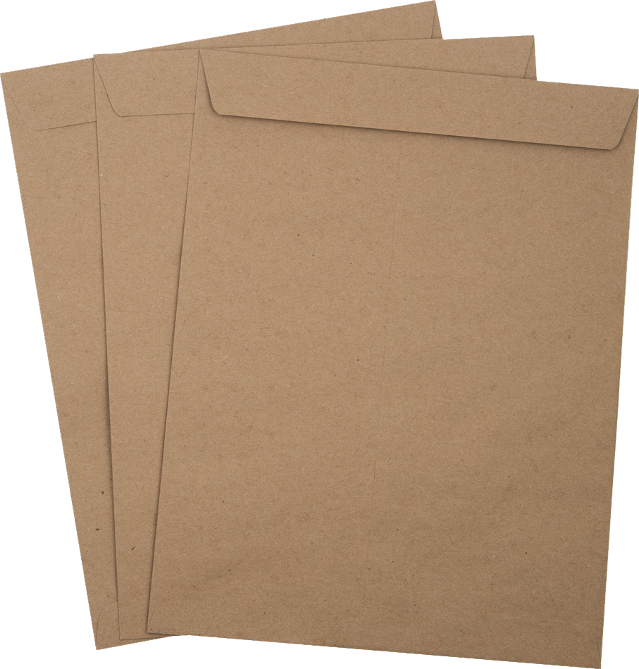 Grocery Bag 28lb 10 x 13 Open End Envelopes with Peel & Seal