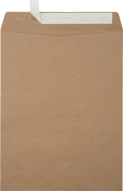 Grocery Bag 28lb 10 x 13 Open End Envelopes with Peel & Seal