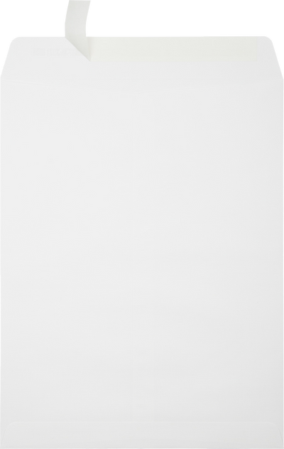 White Linen 32lb 10 x 13 Open End Envelopes with Peel & Seal