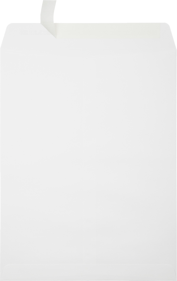 White Linen 32lb 10 x 13 Open End Envelopes with Peel & Seal