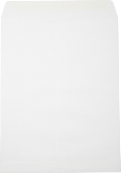 White Linen 32lb 10 x 13 Open End Envelopes with Peel & Seal