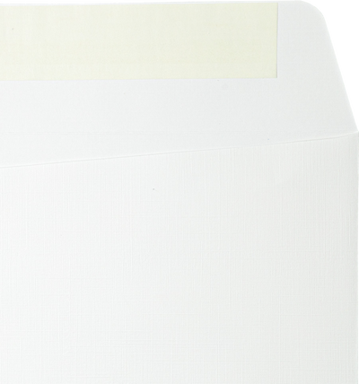 White Linen 32lb 10 x 13 Open End Envelopes with Peel & Seal
