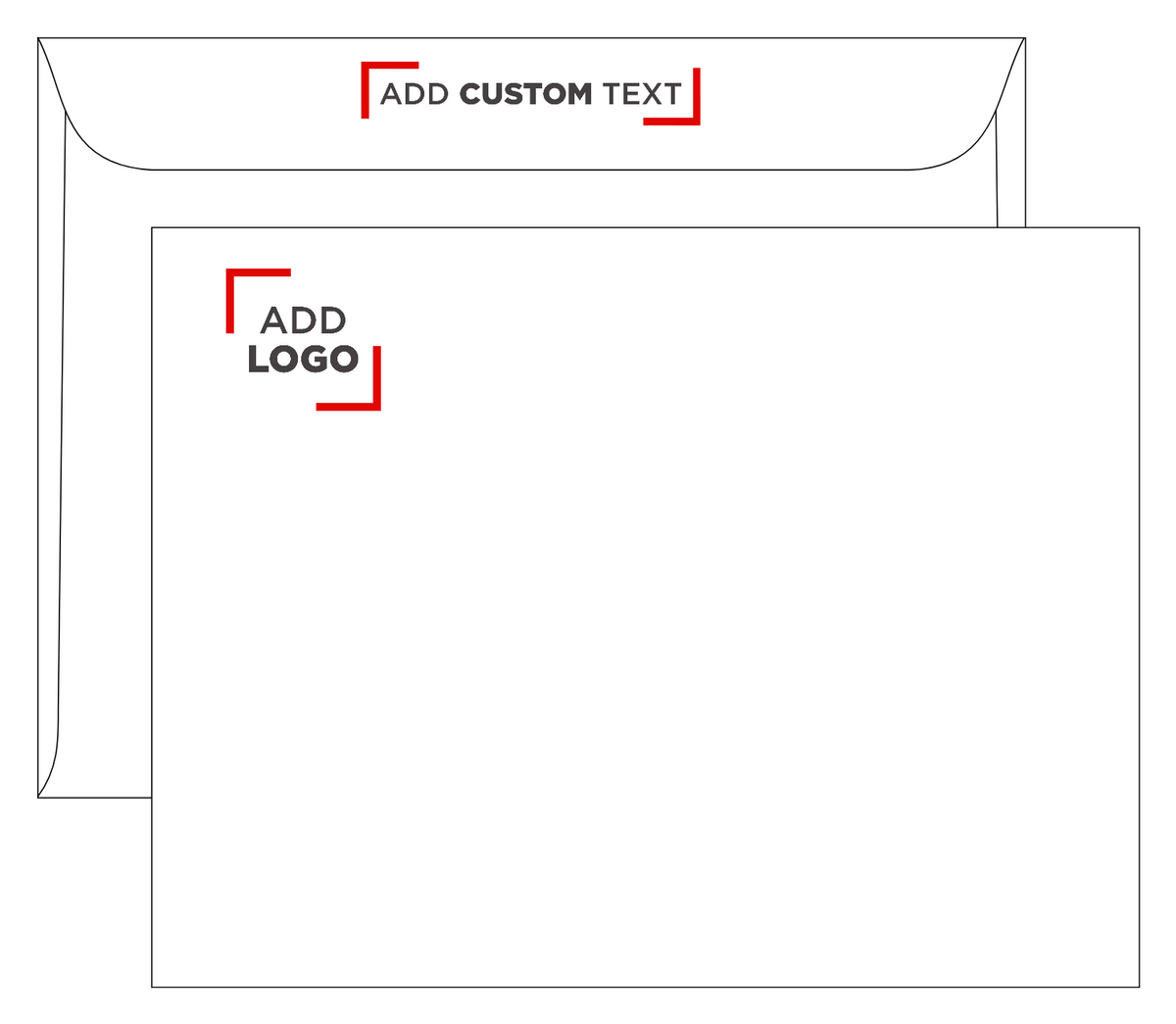 White with Security Tint 24lb 10 x 13 Booklet Envelopes