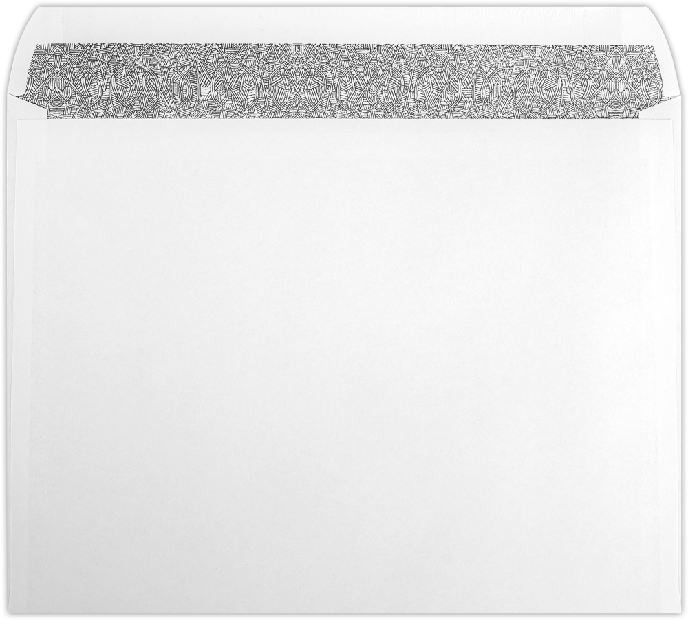 White with Security Tint 24lb 10 x 13 Booklet Envelopes