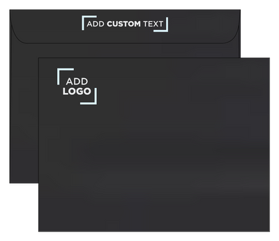 Black Linen 32lb 9 x 12 Booklet Envelopes