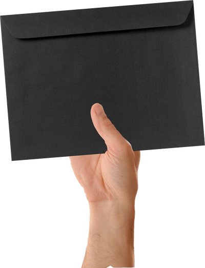 Black Linen 32lb 9 x 12 Booklet Envelopes