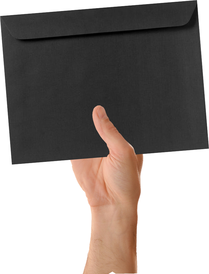 Black Linen 32lb 9 x 12 Booklet Envelopes