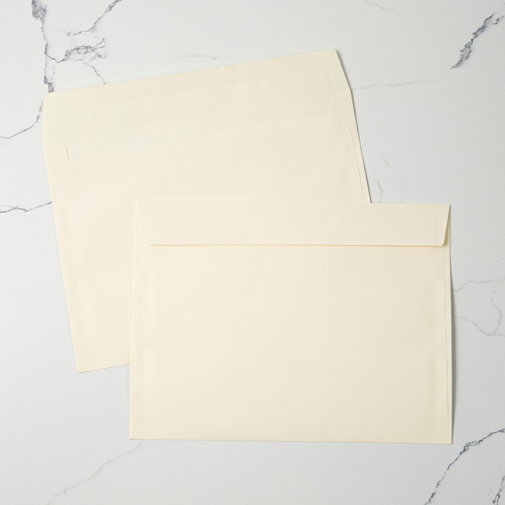 Natural Linen 32lb 9 x 12 Booklet Envelopes