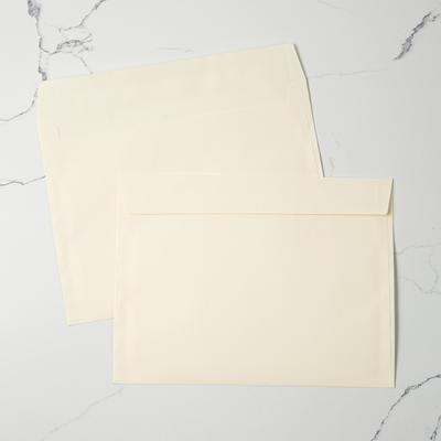 Natural Linen 32lb 9 x 12 Booklet Envelopes
