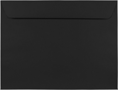 Smooth Midnight Black 32lb 9 x 12 Booklet Envelopes