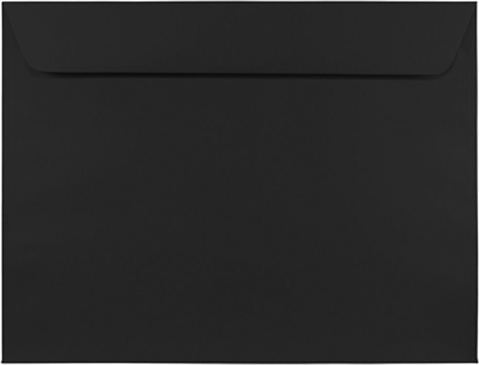 Smooth Midnight Black 32lb 9 x 12 Booklet Envelopes