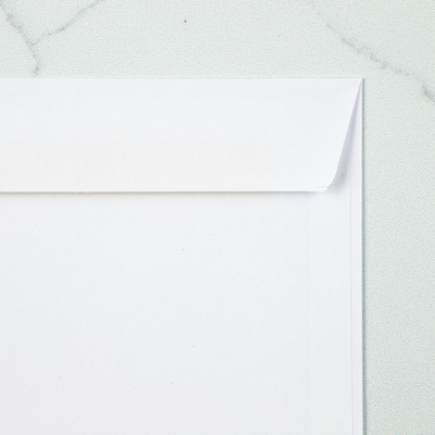 White 24lb 5 1/2 x 8 1/2 Booklet Envelopes