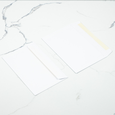 White 24lb 5 1/2 x 8 1/2 Booklet Envelopes