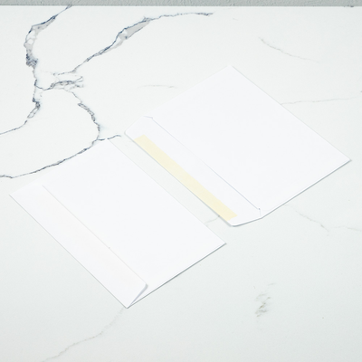 White 24lb 5 1/2 x 8 1/2 Booklet Envelopes