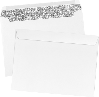 White with Security Tint 24lb 9 x 12 Booklet Envelopes
