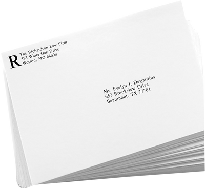 White with Security Tint 24lb 9 x 12 Booklet Envelopes
