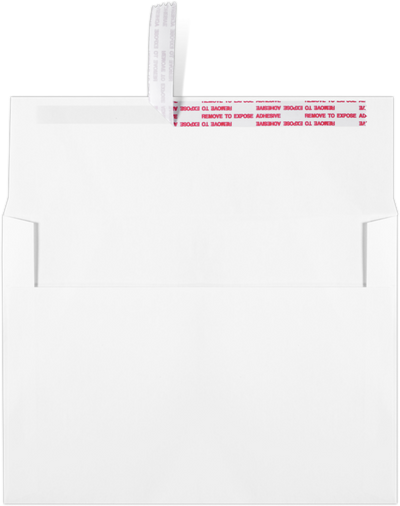 White 24lb A7 1/2 Invitation Envelopes (5 1/2 x 7 1/2) with Peel & Seal