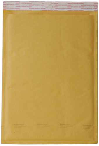 Brown Kraft 80lb 9 1/2 x 13 Bubble Mailer with Peel & Seal