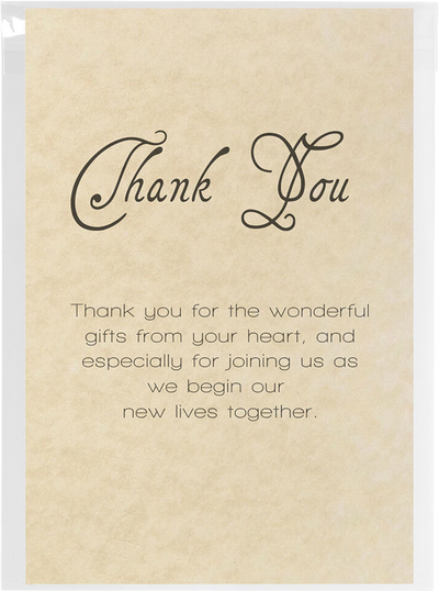 Clear 1.6mil A1 Invitation Envelopes (3 5/8 x 5 1/8) with Peel & Seal