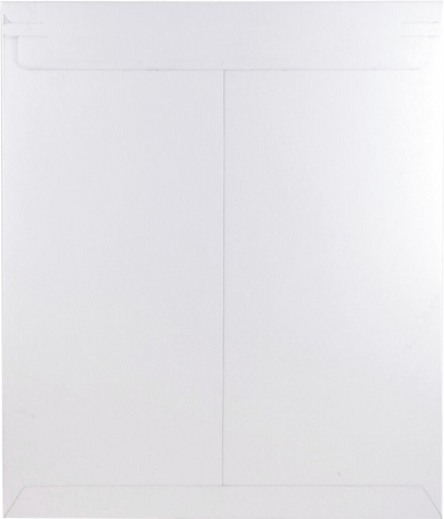 White 130lb 12 3/4 x 15 Photo Mailer Envelopes with Peel & Seal