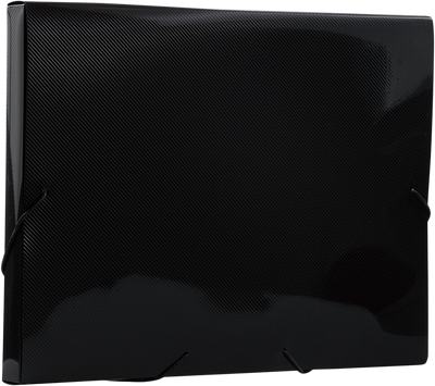 Black Letter 9 7/8 x 13 x 1 Plastic Booklet Action Case Portfolios