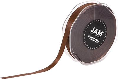 Chocolate Brown Satin 3/8 Inch x 25 Yards Ribbon