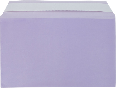 Purple 1.6mil 5 7/16 x 8 5/8 Cello Envelopes with Peel & Seal