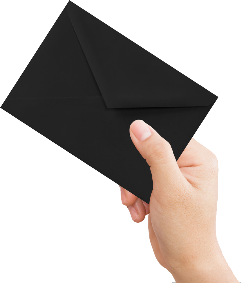Smooth Midnight Black 32lb 4 Bar V Flap Envelopes (3 5/8 x 5 1/8)