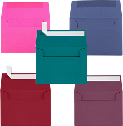 Assorted Darks A1 Invitation Envelopes (3 5/8 x 5 1/8) - 125 Pack
