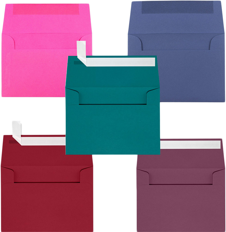 Assorted Darks A1 Invitation Envelopes (3 5/8 x 5 1/8) - 125 Pack