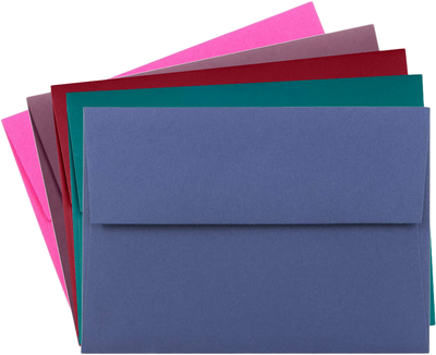 Assorted Darks A1 Invitation Envelopes (3 5/8 x 5 1/8) - 125 Pack