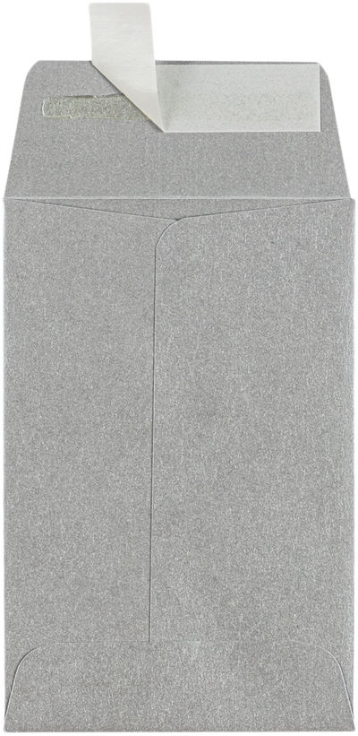 Silver Metallic 32lb #4 Coin Envelopes (3 x 4 1/2)