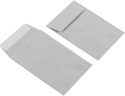 Silver Metallic 32lb #4 Coin Envelopes (3 x 4 1/2)