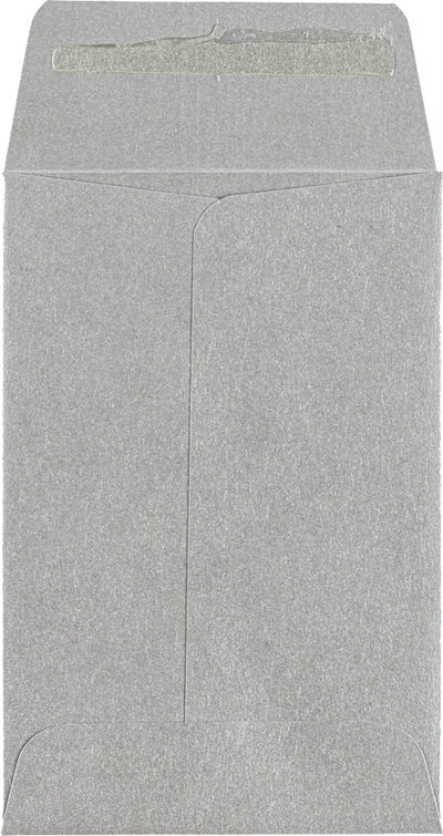 Silver Metallic 32lb #4 Coin Envelopes (3 x 4 1/2)
