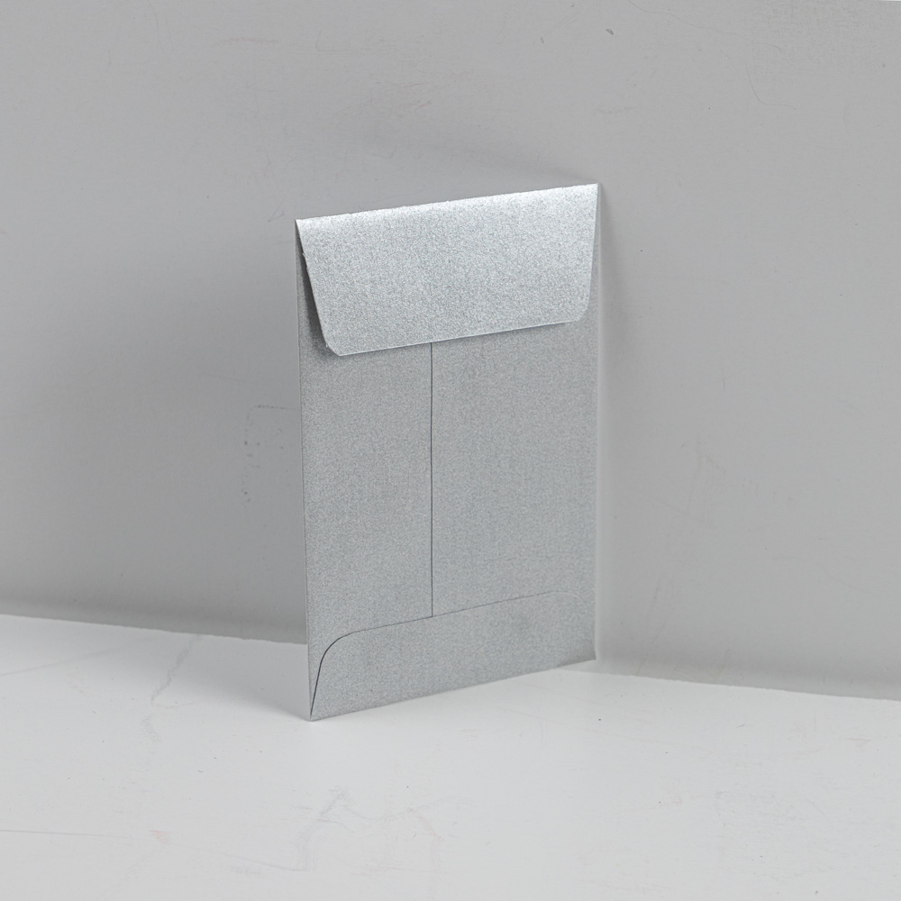 Silver Metallic 32lb #4 Coin Envelopes (3 x 4 1/2)