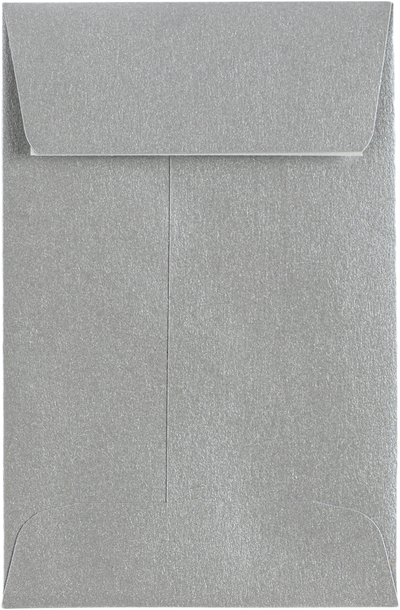 Silver Metallic 32lb #4 Coin Envelopes (3 x 4 1/2)