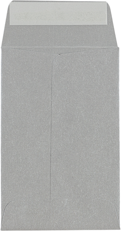 Silver Metallic 32lb #4 Coin Envelopes (3 x 4 1/2)