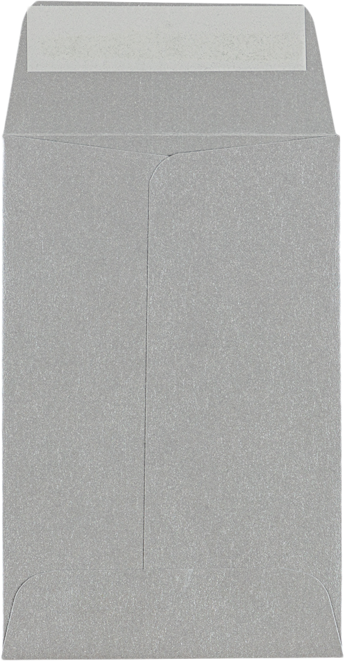 Silver Metallic 32lb #4 Coin Envelopes (3 x 4 1/2)