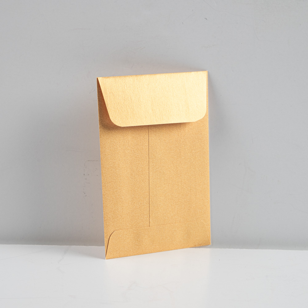 Gold Metallic 32lb #4 Coin Envelopes (3 x 4 1/2)
