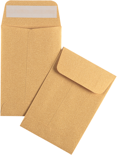 Gold Metallic 32lb #4 Coin Envelopes (3 x 4 1/2)