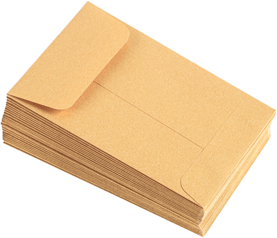 Gold Metallic 32lb #4 Coin Envelopes (3 x 4 1/2)