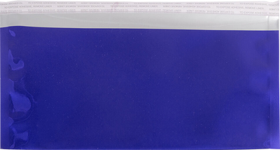 Blue Foil 32lb #10 Square Flap (4 1/8 x 9 1/2) with Peel & Seal