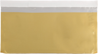 Gold Foil 32lb #10 Square Flap (4 1/8 x 9 1/2) with Peel & Seal