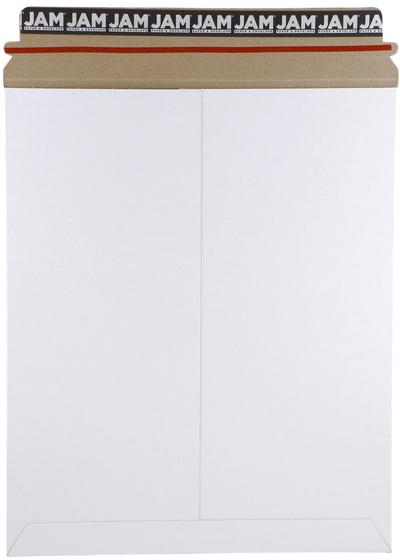 White 130lb 11 x 13 1/2 Photo Mailer Envelopes with Peel & Seal